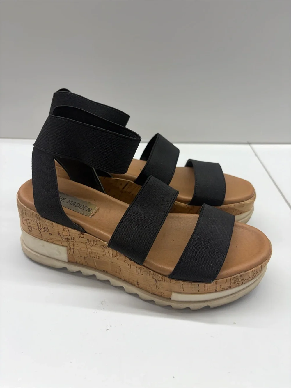 Used Steve Madden Bandi Sandal in Black Women’s size 7
